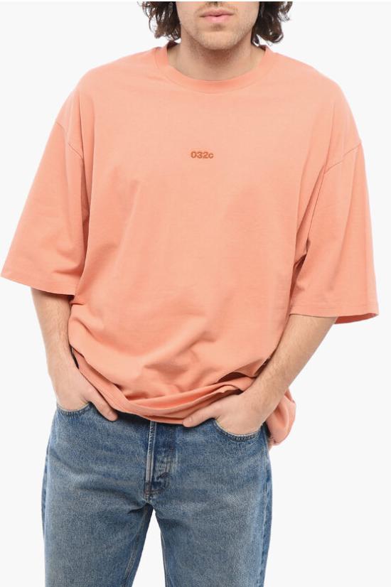  032C 반팔 티셔츠 SS23 C 1071CO WT Orange