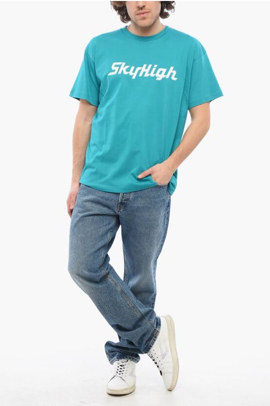  스카이하이팜 반팔 티셔츠 SHF05T0021 Blue - SKY HIGH FARM