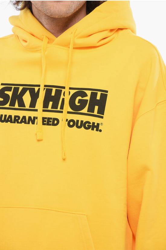  스카이하이팜 후드 티셔츠 SHF05T0231 Yellow - SKY HIGH FARM