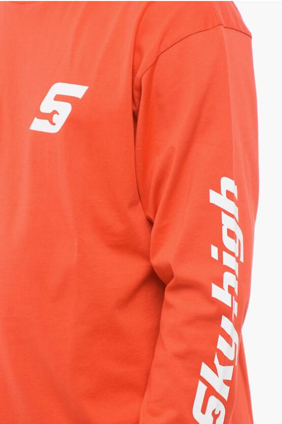  스카이하이팜 긴팔 티셔츠 SHF05T0141 Red - SKY HIGH FARM