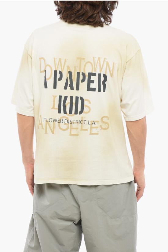  어 페이퍼 키드 반팔 티셔츠 S4PKUATH048013 Beige - A PAPER KID