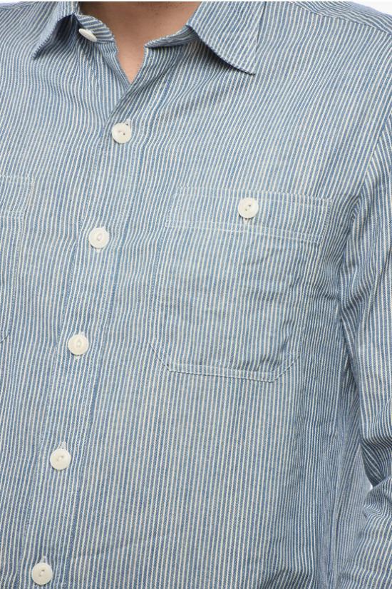  살바토레피콜로 긴팔 셔츠 SBY69CO 0 Blue - SALVATORE PICCOLO