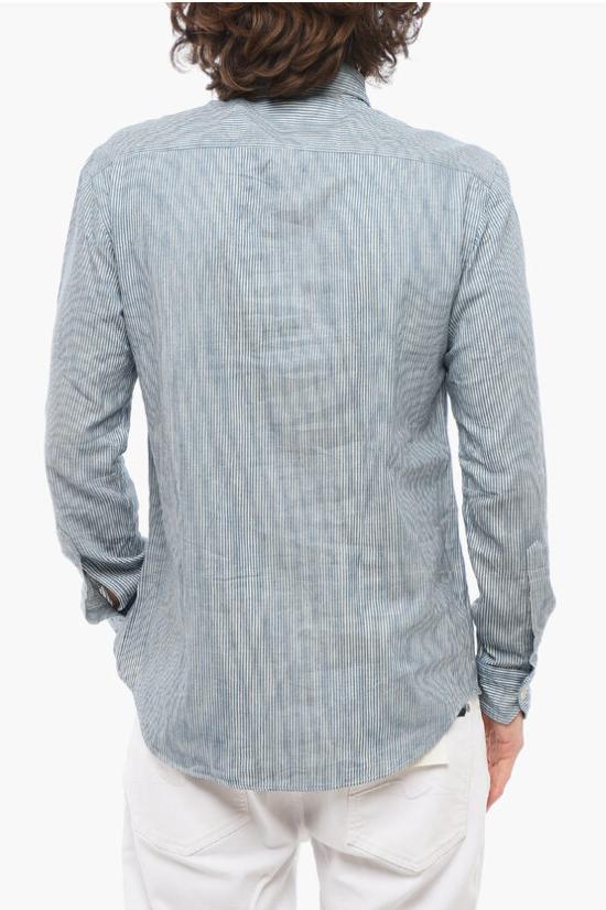  살바토레피콜로 긴팔 셔츠 SBY69CO 0 Blue - SALVATORE PICCOLO