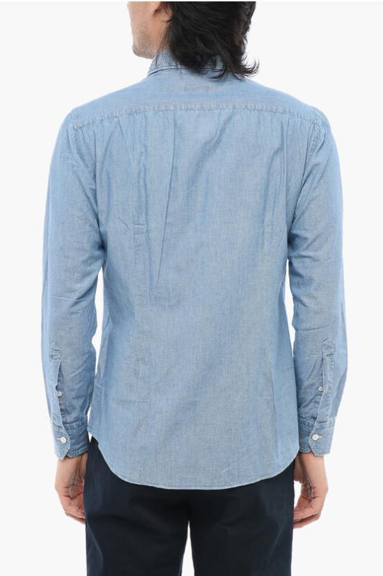  살바토레피콜로 데님 셔츠 OLDAMECO BL5 COLLO FRANCESE Blue - SALVATORE PICCOLO