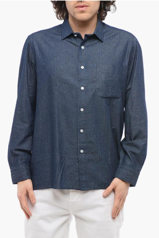  살바토레피콜로 데님 셔츠 OR192CO 0 Blue