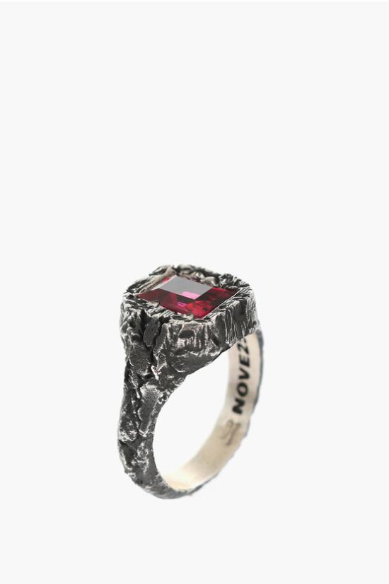  노브25 반지 N25ANE00398 Argento Burgundy