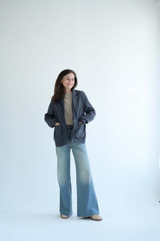  제이미 할러 데님 팬츠 더 락스 와이드 진 - JAMIE HALLER