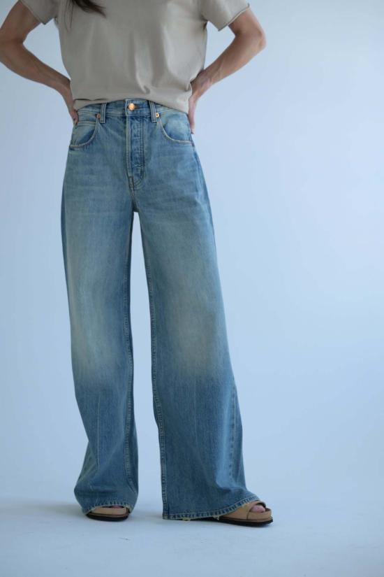  제이미 할러 데님 팬츠 더 락스 와이드 진 - JAMIE HALLER