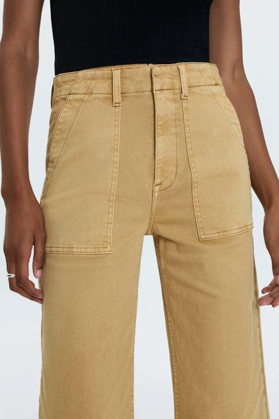  피스톨라 스트레이트 팬츠 소피아 와이드 레그 유틸리티 앵클 팬츠 디종 - PISTOLA