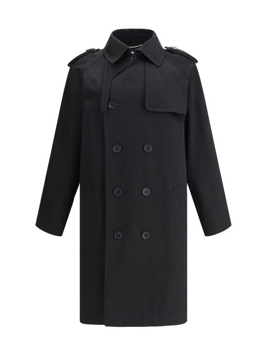 25SS 생로랑 코트 815555Y7I14 1000 BLACK