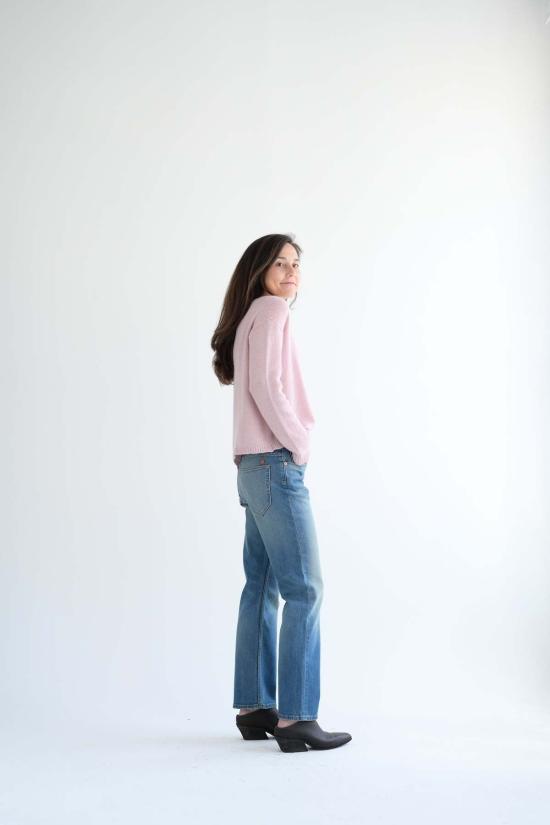  제이미 할러 데님 팬츠 케니키 진 디스트레스드 인디고 - JAMIE HALLER