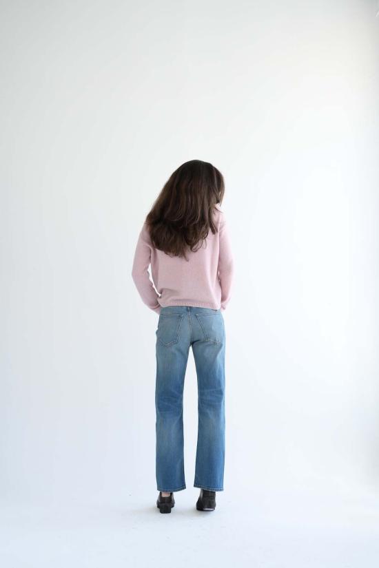  제이미 할러 데님 팬츠 케니키 진 디스트레스드 인디고 - JAMIE HALLER