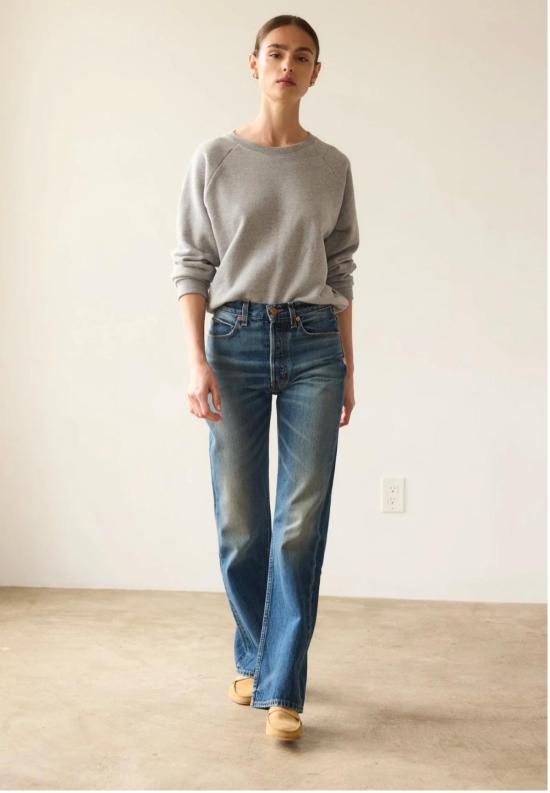  제이미 할러 데님 팬츠 이지 스트레이트 보레고 인디고 - JAMIE HALLER