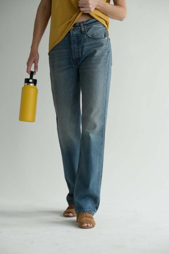  제이미 할러 데님 팬츠 이지 스트레이트 보레고 인디고 - JAMIE HALLER