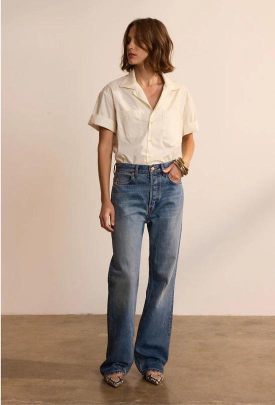  제이미 할러 데님 팬츠 이지 스트레이트 보레고 인디고 - JAMIE HALLER