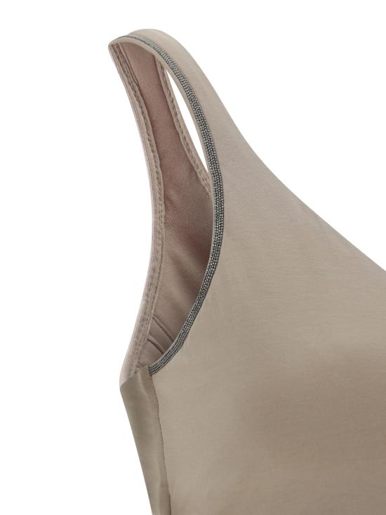 25FW 브루넬로 쿠치넬리 민소매 티셔츠 M0T18BA702 C8539 BEIGE - BRUNELLO CUCINELLI