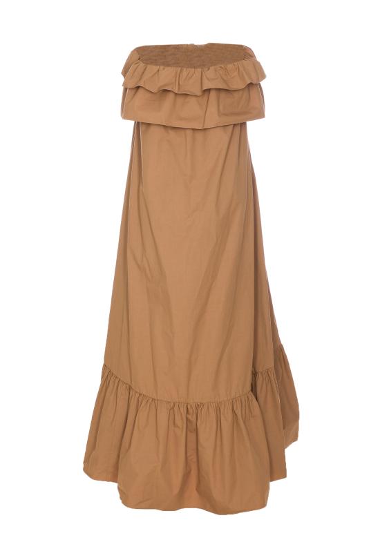 25SS 생로랑 미디 원피스 818380 YZ9AN2560 Beige - SAINT LAURENT