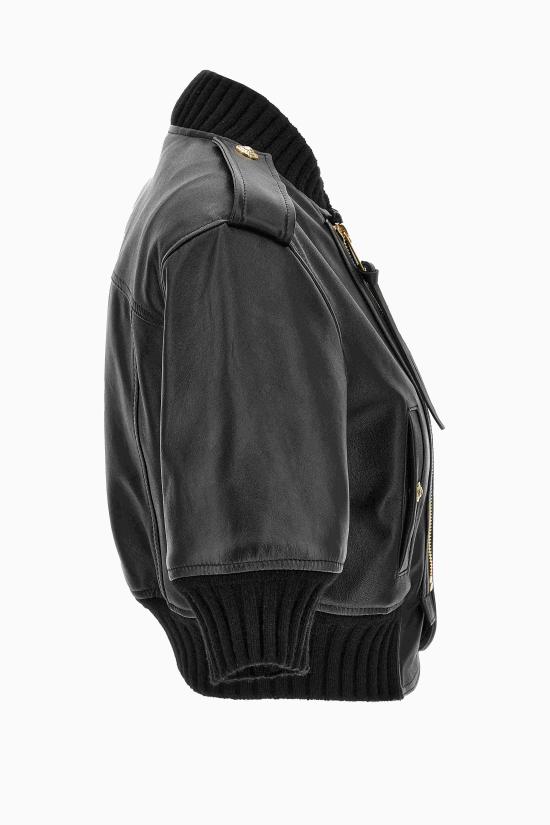 25SS 베르사체 가죽 자켓 78HAVP00 CP009899 Black - VERSACE