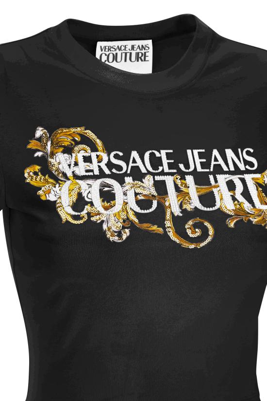 25SS 베르사체 반팔 티셔츠 78HAHC05 CJ02CG89 Black - VERSACE