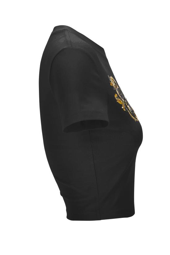 25SS 베르사체 반팔 티셔츠 78HAHC05 CJ02CG89 Black - VERSACE