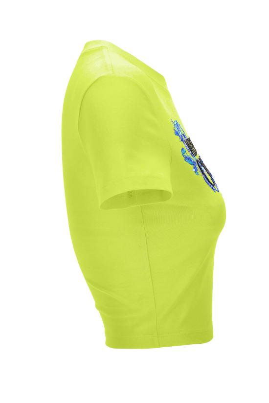 25SS 베르사체 반팔 티셔츠 78HAHC05 CJ02C166 Green - VERSACE