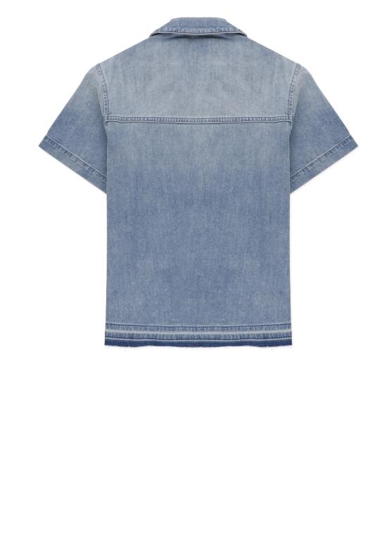 25SS [주니어] 골든구스 셔츠 GKP02217 P001936 50765 JOURNEY Blue - GOLDEN GOOSE