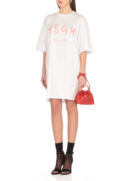 25SS 엠에스지엠 미디 원피스 3841MDA510 25700201A White - MSGM