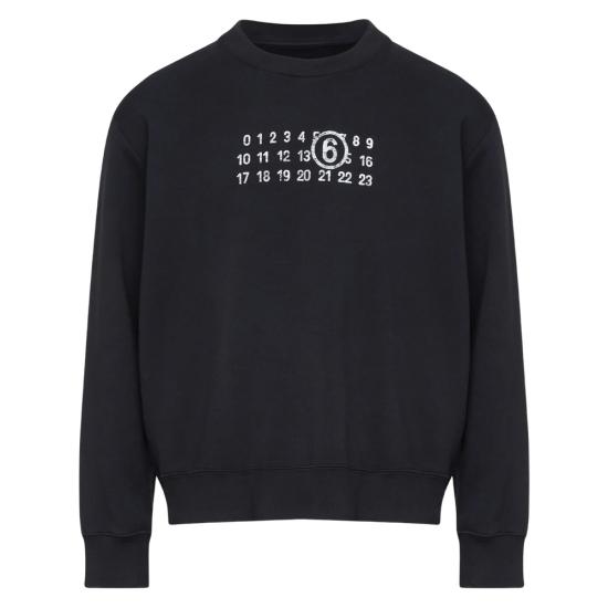 25SS MM6 메종마르지엘라 긴팔 티셔츠 M25004 SH2GU0021 900 BLACK