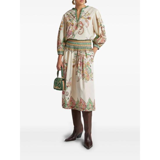 25SS 에트로 블라우스 99SP5B9 WRJA0088 X0802 NEUTRALS GREEN - ETRO