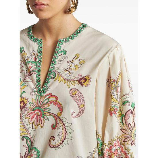 25SS 에트로 블라우스 99SP5B9 WRJA0088 X0802 NEUTRALS GREEN - ETRO