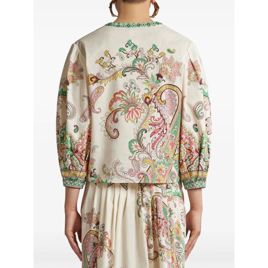 25SS 에트로 블라우스 99SP5B9 WRJA0088 X0802 NEUTRALS GREEN - ETRO