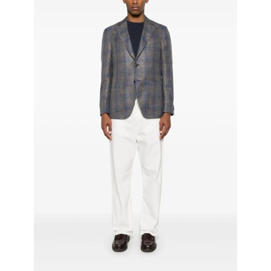 25SS 카루소 수트 자켓 509586 M2 0550 BLUE BROWN - CARUSO