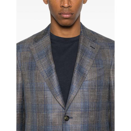 25SS 카루소 수트 자켓 509586 M2 0550 BLUE BROWN - CARUSO