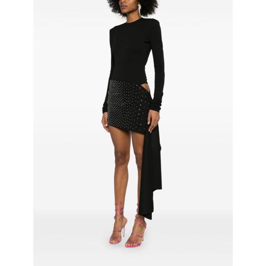 25SS 디 아티코 숏 원피스 250WCA00383 PLL002TA 100 BLACK - THE ATTICO