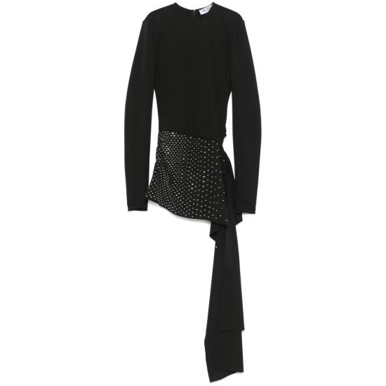 25SS 디 아티코 숏 원피스 250WCA00383 PLL002TA 100 BLACK