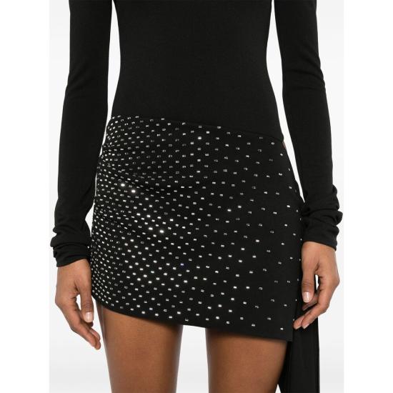 25SS 디 아티코 숏 원피스 250WCA00383 PLL002TA 100 BLACK - THE ATTICO