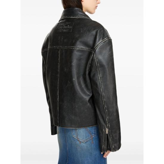 25SS 아크네 스튜디오 가죽 자켓 A70183 BLACK - ACNE STUDIOS