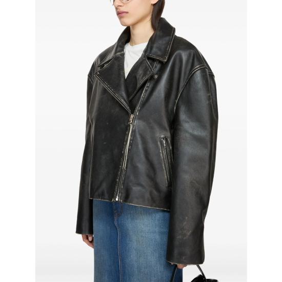 25SS 아크네 스튜디오 가죽 자켓 A70183 BLACK - ACNE STUDIOS