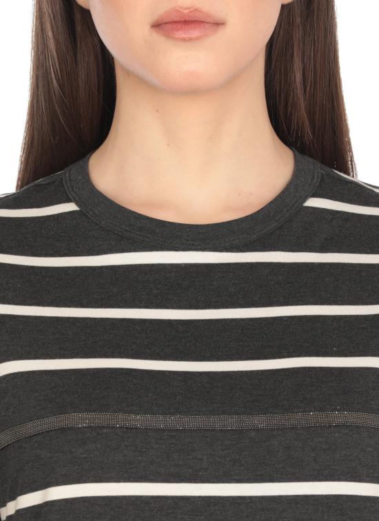 25SS 브루넬로 쿠치넬리 반팔 티셔츠 ML908HD400 C7049 Grey - BRUNELLO CUCINELLI