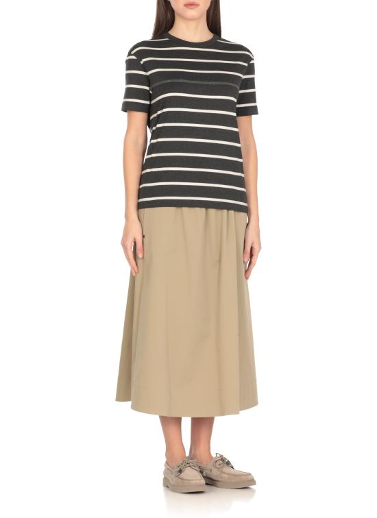 25SS 브루넬로 쿠치넬리 반팔 티셔츠 ML908HD400 C7049 Grey - BRUNELLO CUCINELLI