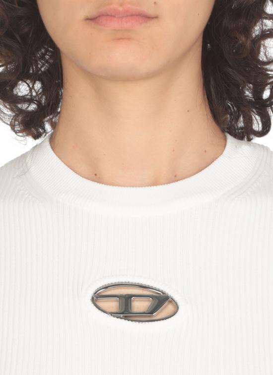 25SS 디젤 스웨터 A15328 0DLAX100 White - DIESEL