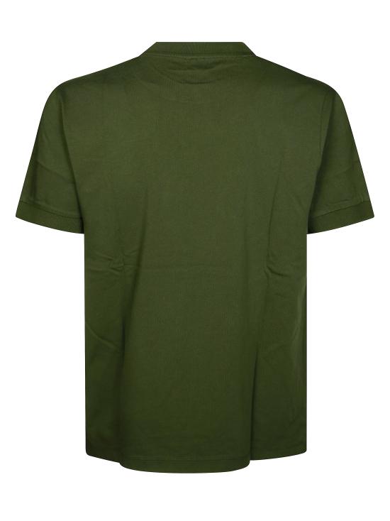 25SS 썬 68 반팔 티셔츠 T35103 37 VERDE SCURO - SUN 68