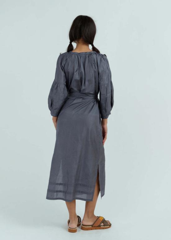  Anandi Joshi 롱 원피스 아난디 조시 페전트 드레스 차콜 - OTHER BRANDS