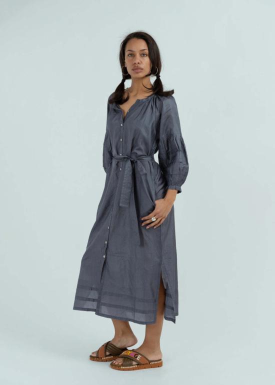  Anandi Joshi 롱 원피스 아난디 조시 페전트 드레스 차콜 - OTHER BRANDS