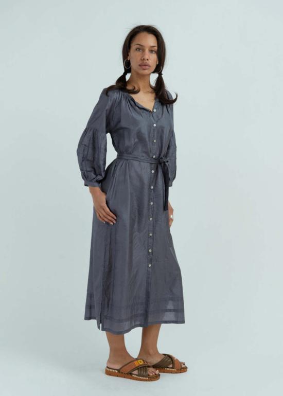  Anandi Joshi 롱 원피스 아난디 조시 페전트 드레스 차콜 - OTHER BRANDS