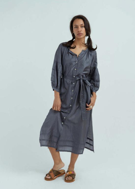  Anandi Joshi 롱 원피스 아난디 조시 페전트 드레스 차콜