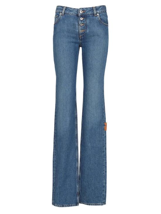  오프화이트 데님 팬츠 오프 화이트 브리트니 진 미디엄 블루