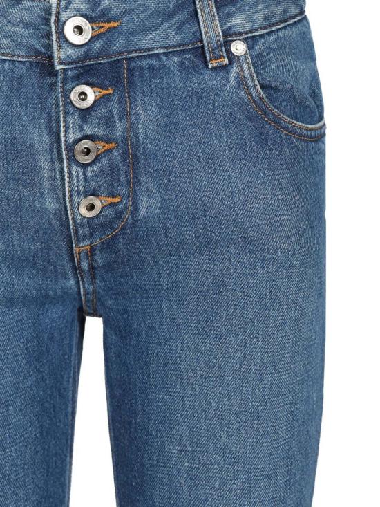  오프화이트 데님 팬츠 오프 화이트 브리트니 진 미디엄 블루 - OFF WHITE