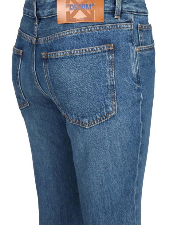  오프화이트 데님 팬츠 오프 화이트 브리트니 진 미디엄 블루 - OFF WHITE