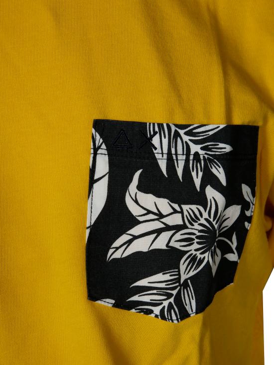 25SS 썬 68 반팔 티셔츠 T35103 23 GIALLO - SUN 68